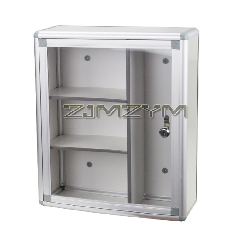 Medicine Cabinet Lock - صندوق دواء محمول من سبائك الألومنيوم،