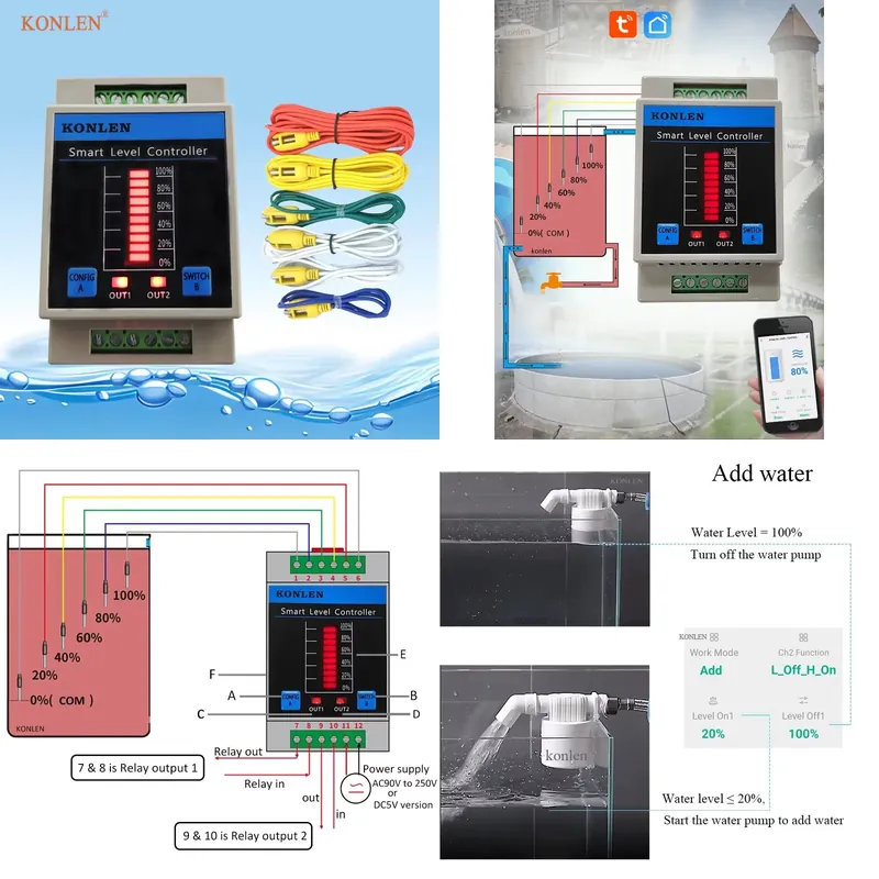 جهاز استشعار مستوى المياه KONL - مراجعة Water Alarm Sensor وسعره