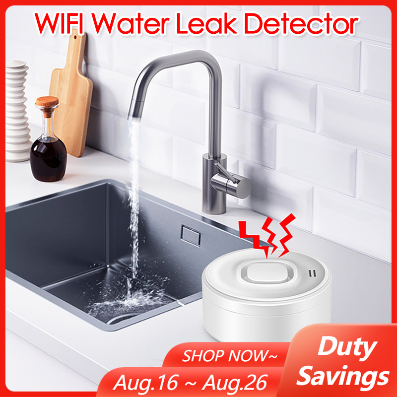 كاشف تسرب المياه الذكي WIFI 10 - مراجعة Water Alarm Sensor وسعره